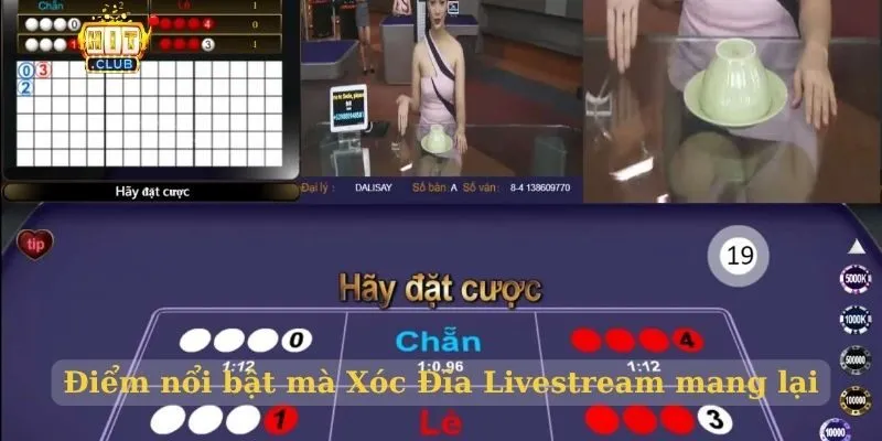 Xóc Đĩa Livestream HitClub mà cược thủ không nên bỏ qua Điểm nổi bật mà Xóc Đĩa Livestream mang lại